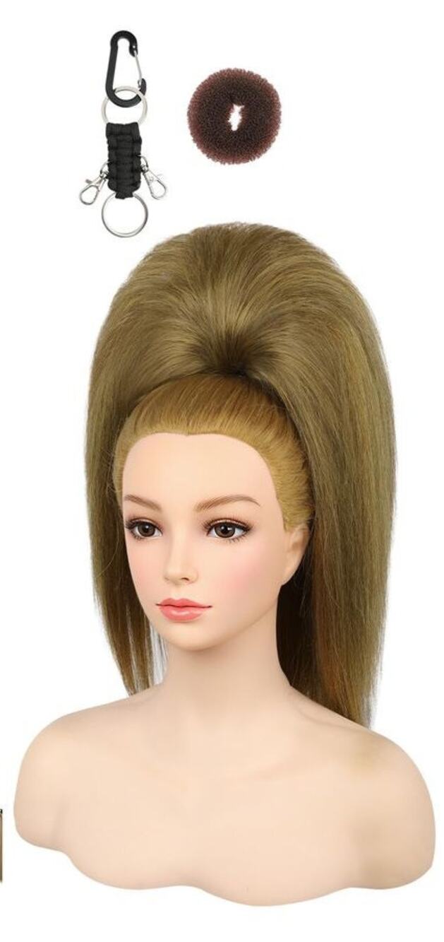 Cheer Ponytail Hair Piece 18" Ash Blonde Drawstring Extension Dance